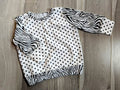 Baby mixed print crew