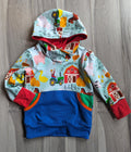 Old McDonald grow-with-me pocket hoodie