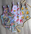 Rompers: pants, shorts, diaper cut