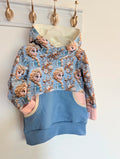 Grow-with-me pocket hoodie
