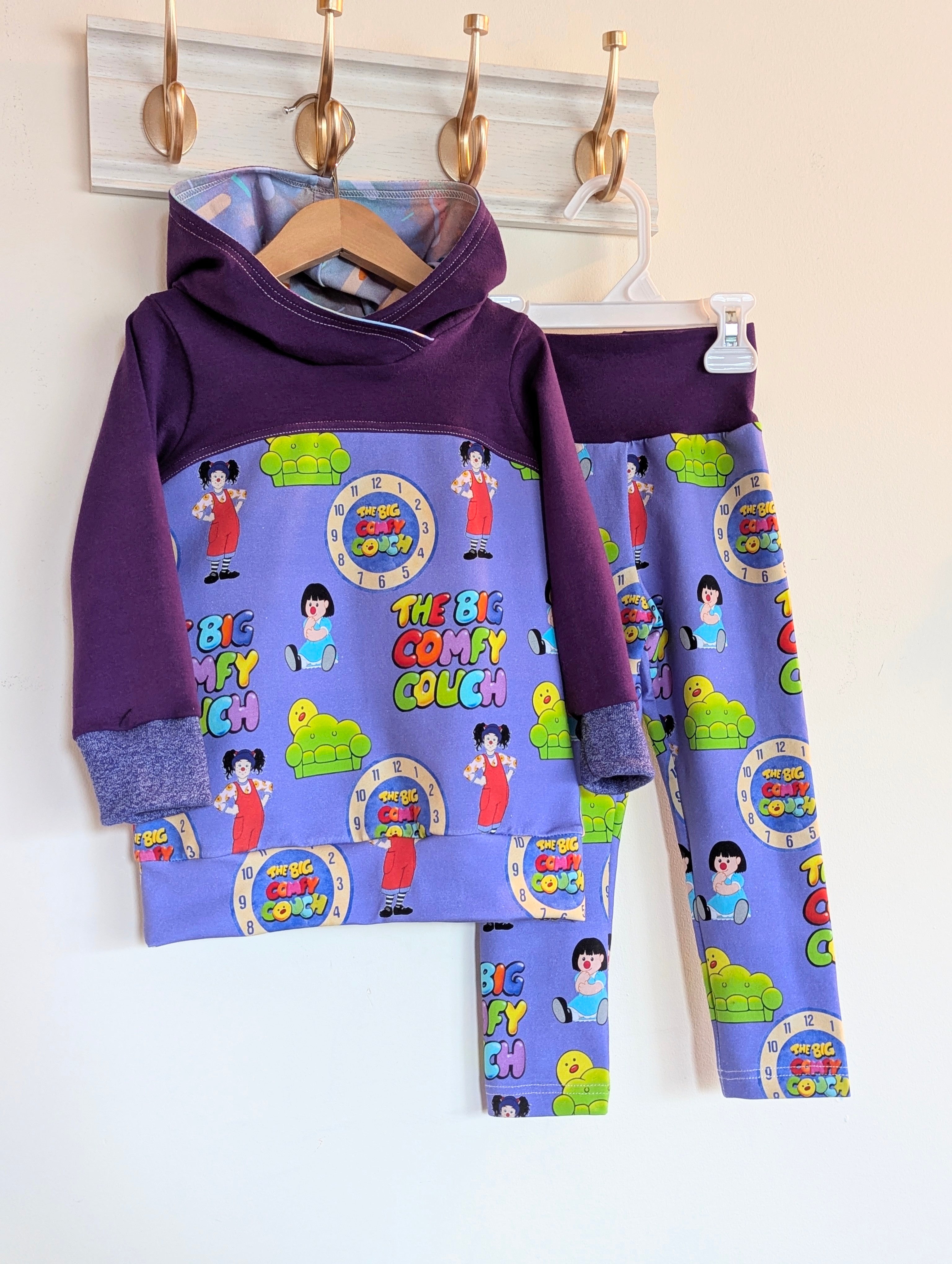 Big Comfy Couch matching hoodie + leggings set