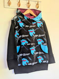 Front pocket grow-with-me hoodie
