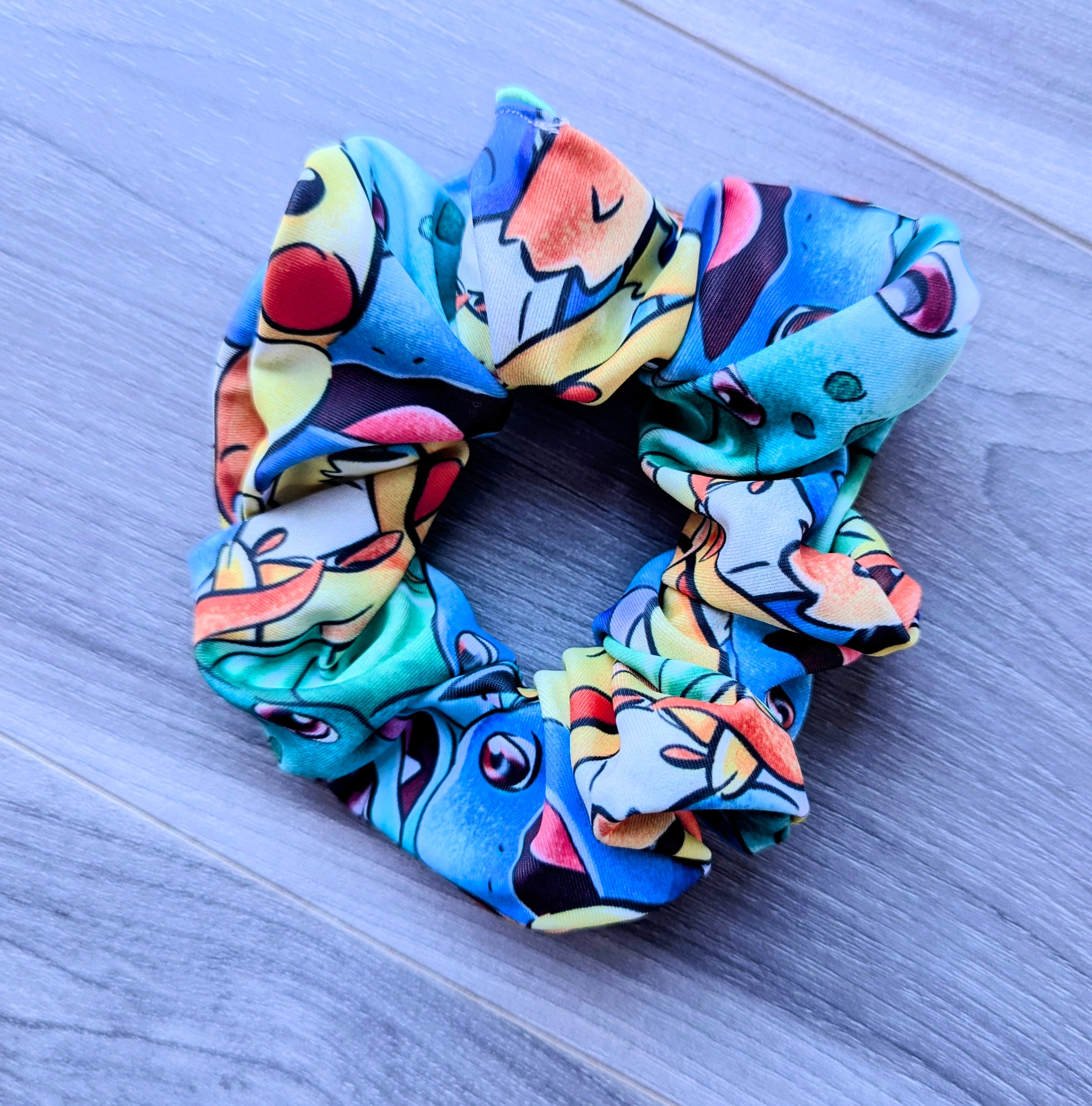 Pokemon swim scrunchie