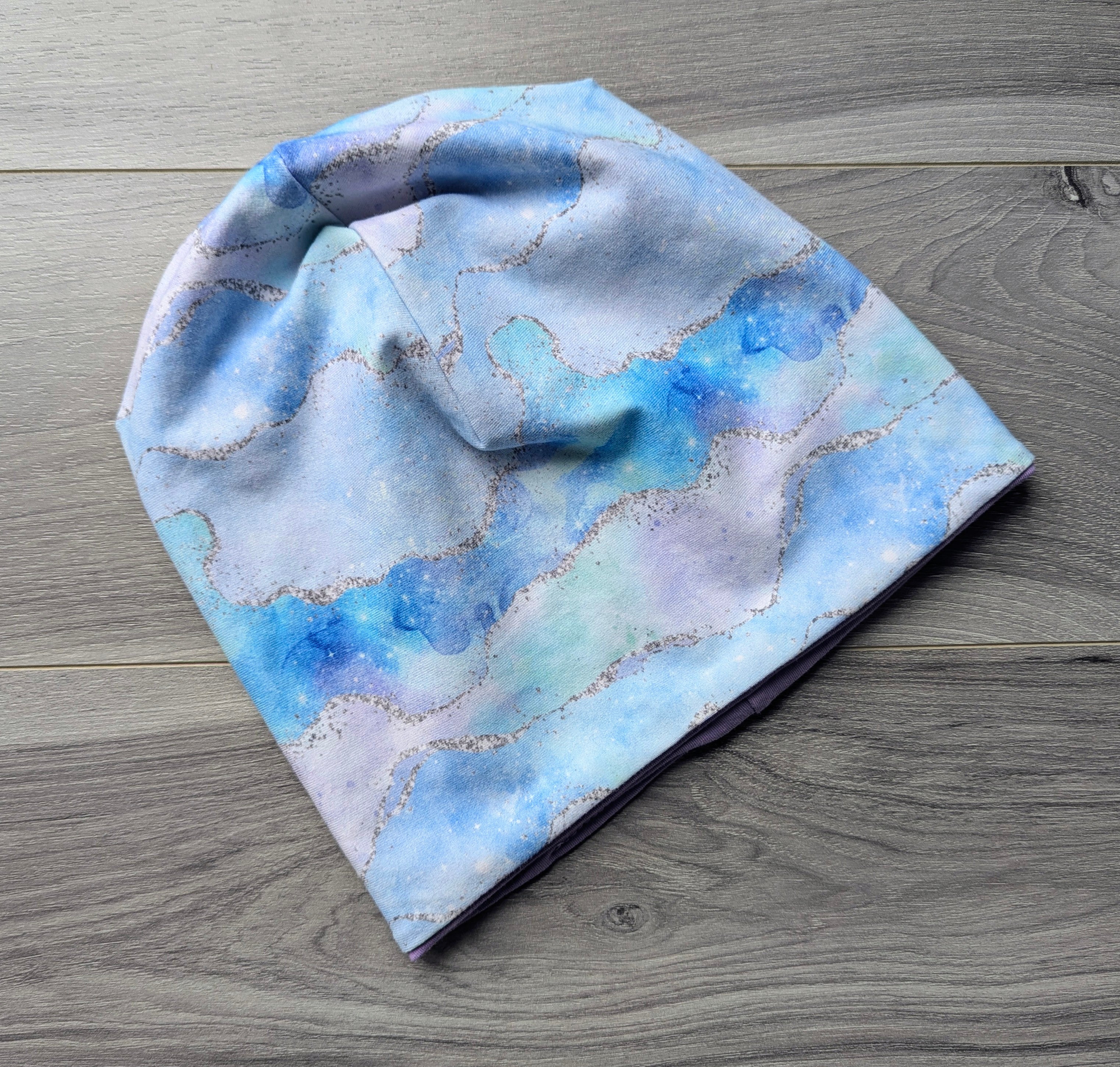 Watercolor slouchy beanie