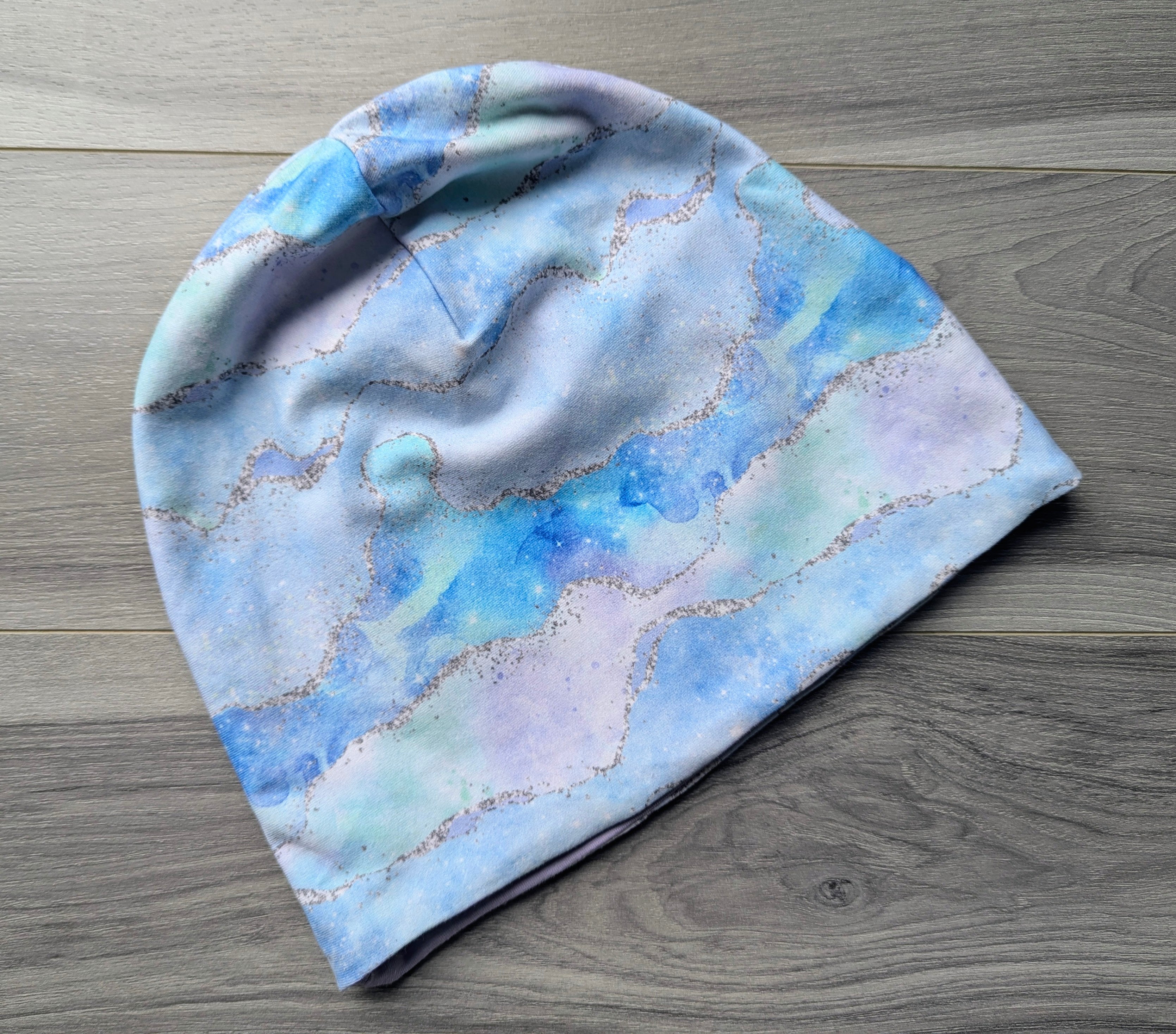 Watercolor slouchy beanie