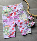 Popples biker shorts size 6 + scrunchie!